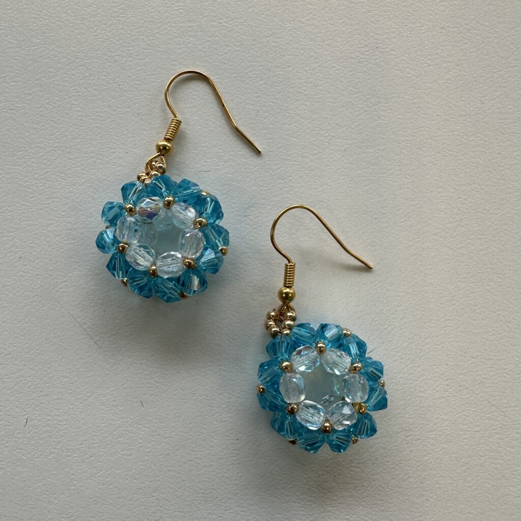 Pendientes con facetada, bicono y rocalla 14 IMG 5264 2