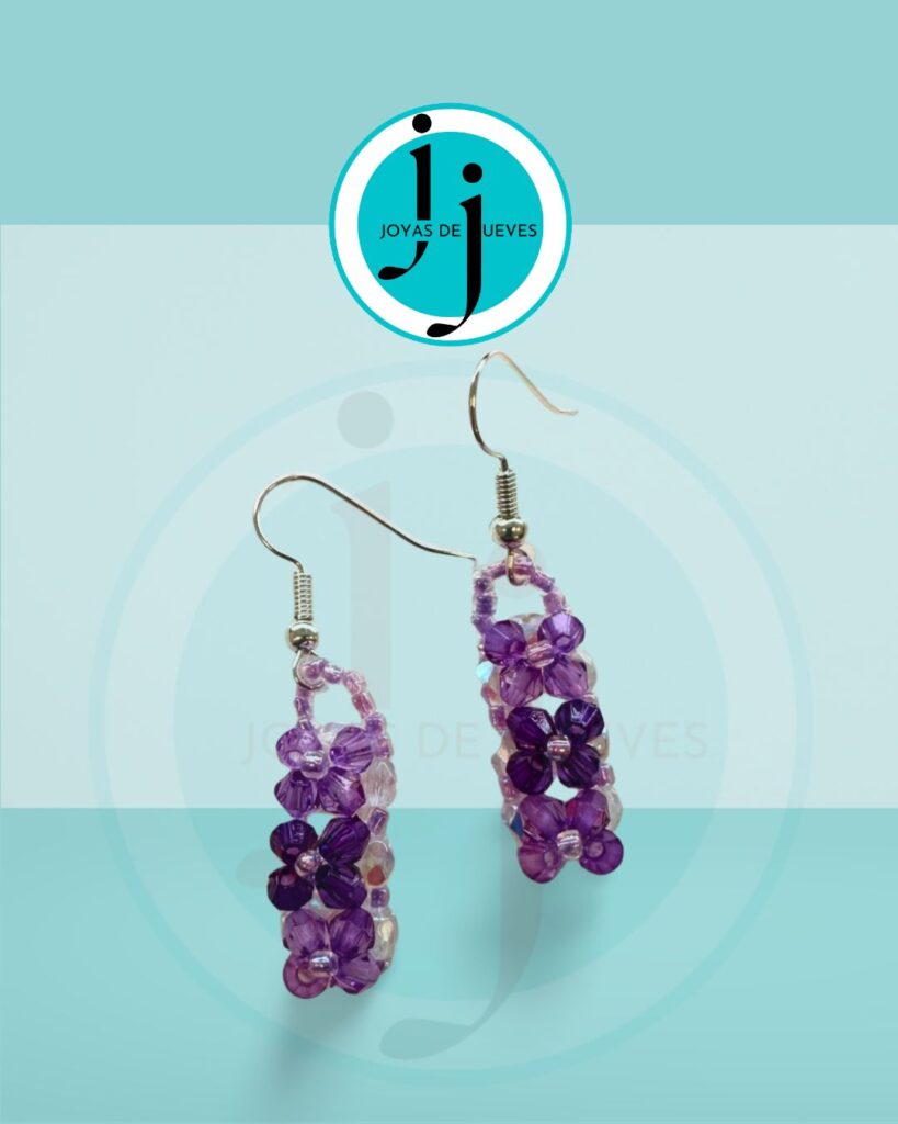 JdJ Pendientes 3 flores
