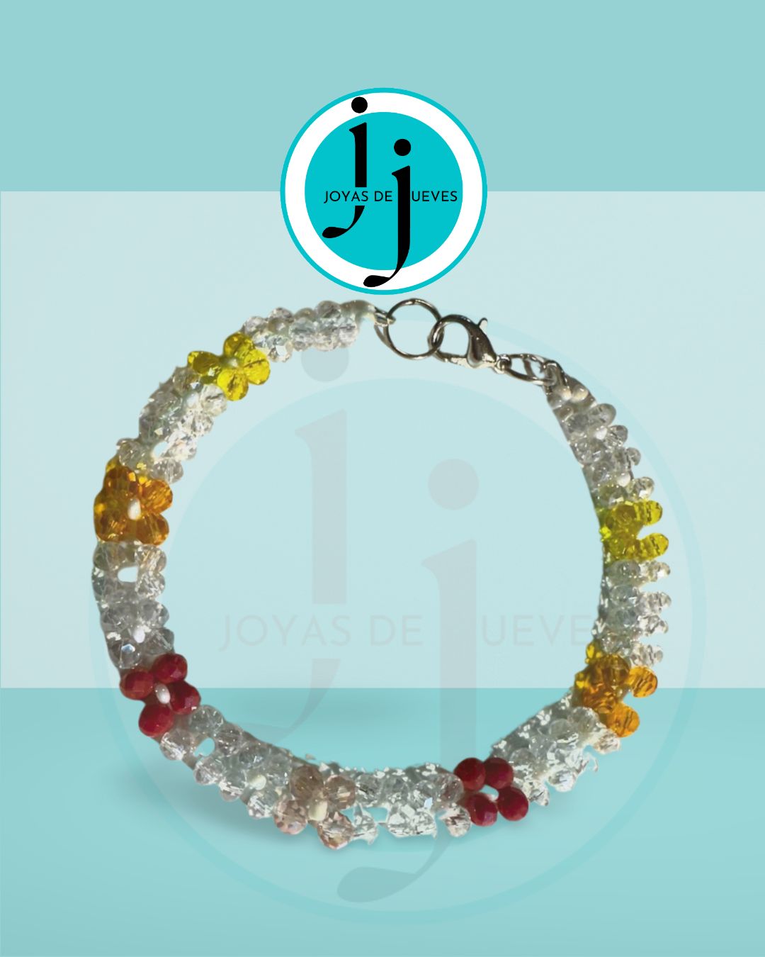 JdJ Pulsera plana flores tupis